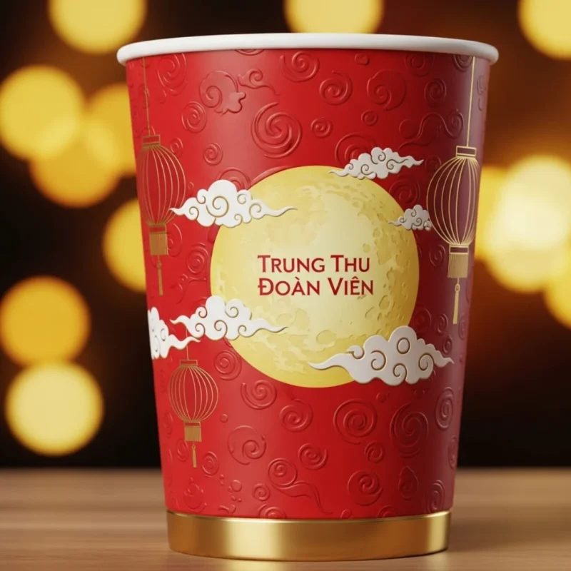 Tổng hợp 10+ mẫu ly giấy Trung Thu 2025 đẹp, mới nhất