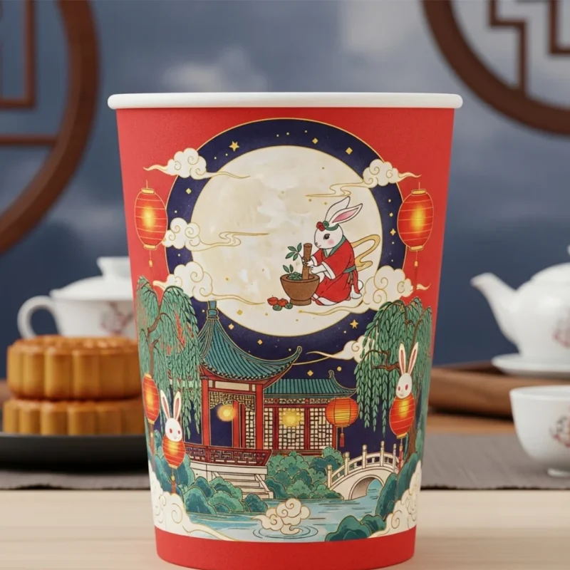 Tổng hợp 10+ mẫu ly giấy Trung Thu 2025 đẹp, mới nhất
