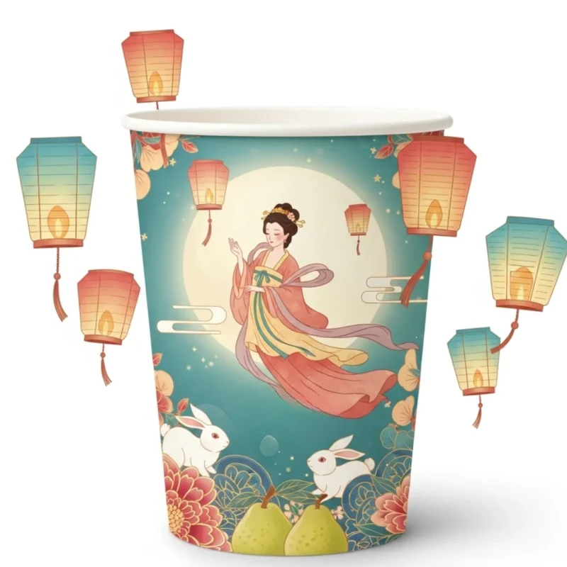 Tổng hợp 10+ mẫu ly giấy Trung Thu 2025 đẹp, mới nhất