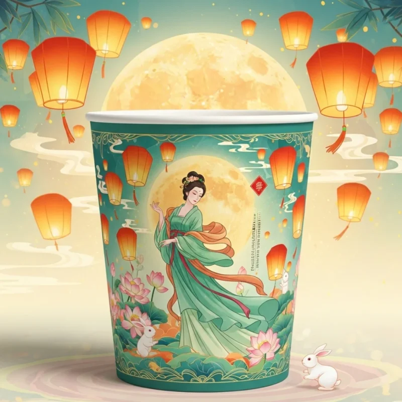 Tổng hợp 10+ mẫu ly giấy Trung Thu 2025 đẹp, mới nhất